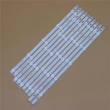 ТВ светодиодный светильник бары для LG 42LA620S 42LA620V 42LA6200 42LA6208 42LA6218 Подсветка светильник набор для определения уровня 10 светодиодный лампы объективов 10 диапазонов LC420DUE