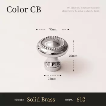 Твердая латунная ручка для шкафа, хромированная серебристая ручка для кухонного шкафа, ручка для ящика комода, мебельная фурнитура, аксессуары