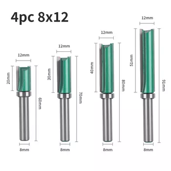 Твердосплавная фреза Cove 12 мм 14 мм, 8 мм хвостовик