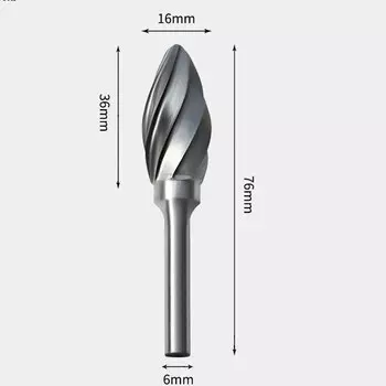 Твердосплавная овальная фреза для дерева 6-16 мм