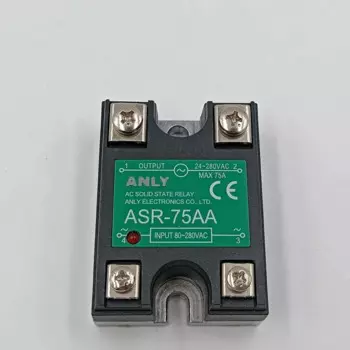 Твердотельное реле ASR-75AA 24-280 VAC MAX 75A ASR75AA