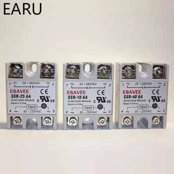 Твердотельное реле ELESAVEE SSR-10AA/25AA/40AA