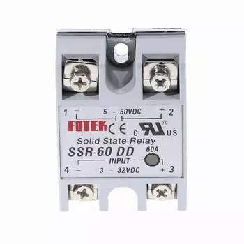 Твердотельное реле, вход 3-32 В постоянного тока, выход 5-60 В постоянного тока, 1 шт.