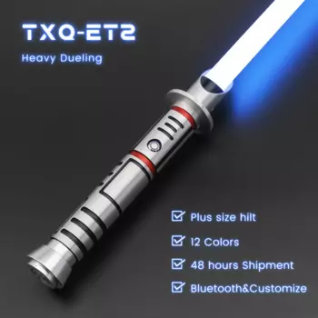 TXQSABER ET2 Тяжелый дуэльный световой меч RGB, большая металлическая рукоять, неопиксельный гладкий поворотный лазерный меч SNV4 Bluetooth FOC Blaster Jedi