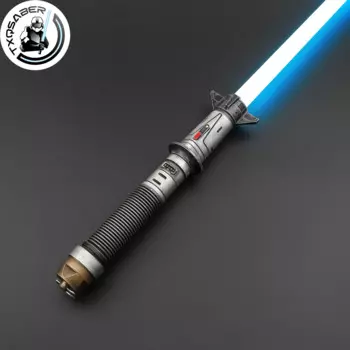 TXQSABER Световой меч Baylan Skoll's Weathered Replica Laser Sword RGB Pixel Металлическая рукоять Гладкий качели Световой меч для взрослых Косплей