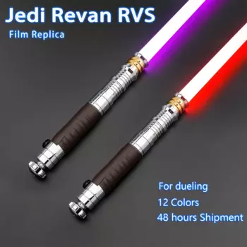 TXQSABER RVS Sith Revan Световой меч Высококачественная металлическая рукоять Тяжелый дуэльный RGB Пиксельный лазерный меч 27 комплектов Soundfonts Косплей Подарок