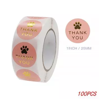 TYFYO наклейки спасибо с лапкой 1 дюйм