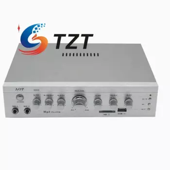 TZT 220 В 150 Вт + 150 Вт профессиональный аудиоусилитель высокой мощности для караоке/бытового использования/на открытом воздухе поддержка вождения двойной 8-дюймовый динамик
