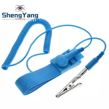 TZT Беспроводной беспроводной зажим Антистатический антистатический браслет ESD Ремешок на запястье Разрядные кабели для электрика IC PLCC рабочий