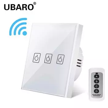 UBARO Беспроводной переключатель света 433 МГц 1/2/3 Gang
