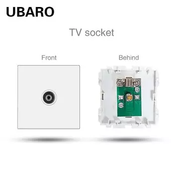 UBARO модуль розетки EU 52*52 мм USB TYPE C 250В 16А