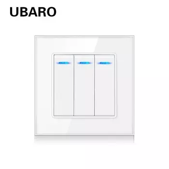 UBARO универсальный 86*86 мм панель из закаленного стекла