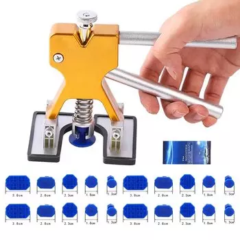 Удаление вмятин на автомобиле Съемник вмятин на кузове автомобиля Инструмент для ремонта кузова автомобиля Наборы для ремонта вмятин без покраски Автомобильная присоска Набор инструментов