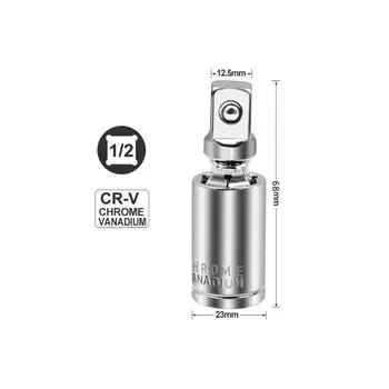 Удлинитель с храповым механизмом на 1/4 градусов, универсальный шарнир 3/8 дюйма, 1/2 дюйма, 360 дюйма