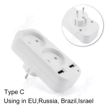 Удлинитель DelightFire с двумя портами USB