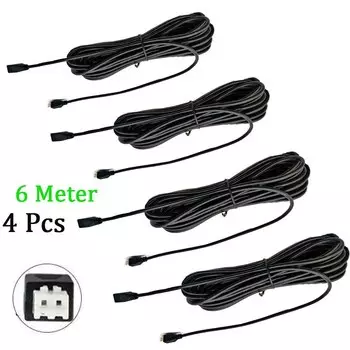 Удлинитель для парковочного датчика, 1 м, 2,5 м, 3,5 м, 4 м, 6 м, 7,8 м, водонепроницаемый, 4 шт./лот, 4 шт./лот