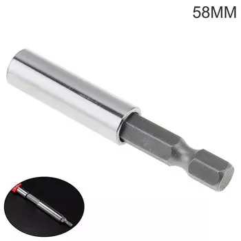 Удлинитель гнезда для отвертки, удлинитель для отверток с шестигранным хвостовиком, 58 мм, с магнитным удлинителем, позиционирующий стержень