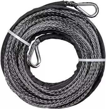 Удлинитель из синтетического троса для лебедок, 50 футов, 1/4 дюйма, 39 дюймов
