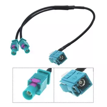 BEVOTOP Кабель Fakra B разветвитель 2 male - 1 female 30см