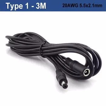Удлинительный кабель питания постоянного тока 12 В, штекер 5,5 мм, 2,1 мм, штекер 5,5x2,5, штекер-папа, адаптер для камеры видеонаблюдения, полоса света a7