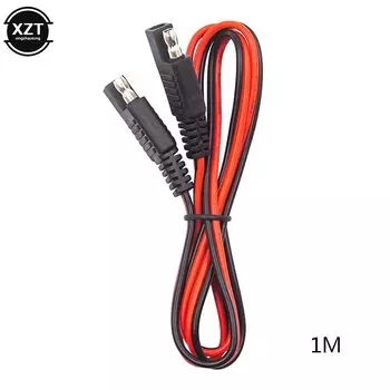 Удлинительный кабель SAE к SAE, 10 А, 1 м/2 м, быстроразъемный удлинитель жгута проводов SAE, соединитель из чистой меди, 0,75 квадратов