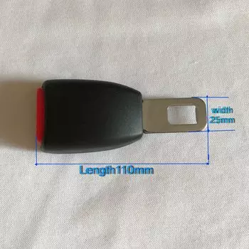 Удлинитель ремня безопасности для автомобилей Hyundai Santa, Ширина 25 мм, 110 мм, черный цвет