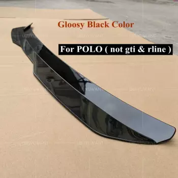 УДЛИНИТЕЛЬ СПОЙЛЕР для VW POLO MK5 GTI R-LINE, задний спойлер на крышу, АБС-пластик, автомобильное хвостовое крыло 2011 2012 2013 2014 2015 2016 2017
