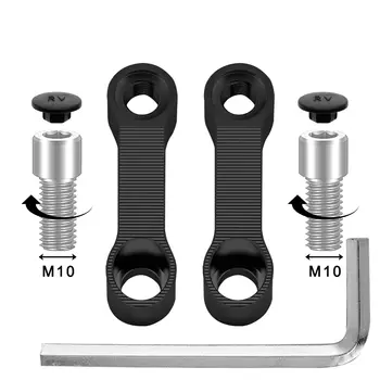 Удлинитель зеркал заднего вида для мотоцикла, удлинитель адаптера, адаптеры для удлинителя зеркала, принадлежности для стояка, базовые зеркала заднего вида