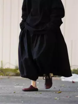 Удобные девять точечные шаровары, повседневные брюки на шнуровке, свободные облегающие Дизайнерские мужские брюки больших размеров с широкими штанинами