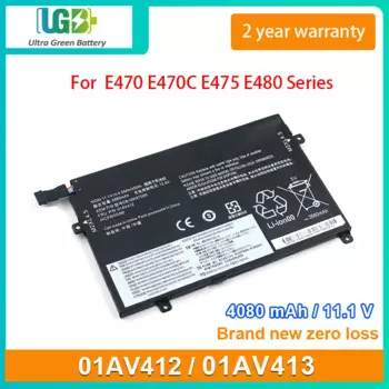UGB Новый 01AV413 Аккумулятор для ноутбука Lenovo Thinkpad E470 E470C E475 E480 R580 01AV412 01AV411 SB10K97569 SB10K97568