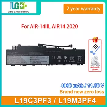 UGB Новый L19C3PF3 L19L3PF7 Аккумулятор для ноутбука Lenovo Ideapad 5-14ALC05 14ARE05 14ARE05 14ITL05 AIR-14IIL AIR14 2020 L19M3PF4