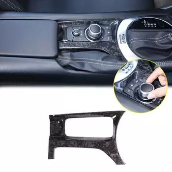 Углеродное волокно, автомобильная центральная мультимедийная панель управления, рамка, накладка для Mazda MX-5 Miata ND 2016-2024, декоративные аксессуары