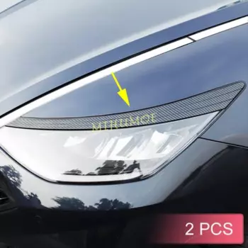 Углеродное волокно, автомобильная фара, крышка для бровей, накладка для Hyundai Sonata 2020-2023
