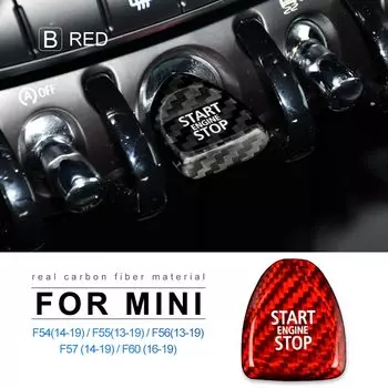 Углеродное волокно для Mini Cooper F54 F55 F56 F57 F60 аксессуары кнопки зажигания двигателя старт стоп внутренняя отделка стикер крышка наклейка