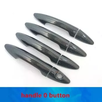 Углеродное волокно, хромированная крышка дверной ручки автомобиля, декоративная накладка, наклейки для KIA Rio 3 Rio3 K2 2011-2016, аксессуары для стайлинга