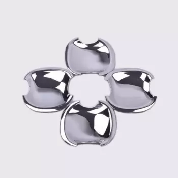 Углеродное волокно Серебряная Автомобильная дверная ручка Крышка Чаша Накладка для Toyota Fielder 2005-2013 аксессуары