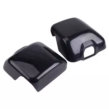 Углеродное волокно внешняя правая и левая крышка зеркала боковой двери отделка Аксессуары подходит для Jeep Wrangler JL 2018