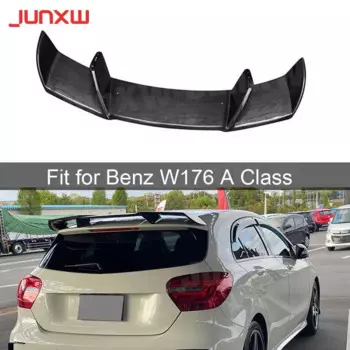 Углеродное волокно, задний спойлер на крышу автомобиля, крылья для Mercedes Benz W176 A Class A200 A260 A45 AMG 2013-2018 FRP, Стайлинг автомобиля