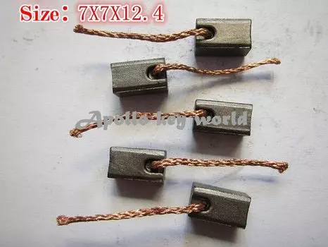 Углеродные щетки для автомобильного обогревателя вентилятор воздуходувка (7*7*12,4 мм)