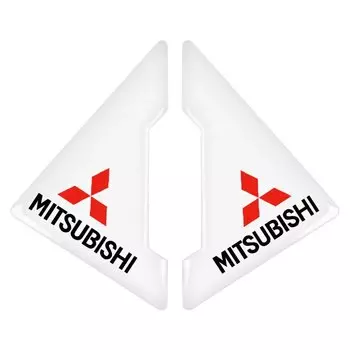 Угловая крышка двери автомобиля, защита от царапин, 3D значок, наклейка для Mitsubishi Pajero Outlander XL Montero Lancer Triton Galant