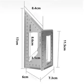 Угловая линейка LETIITTGOO 45 90 градусов