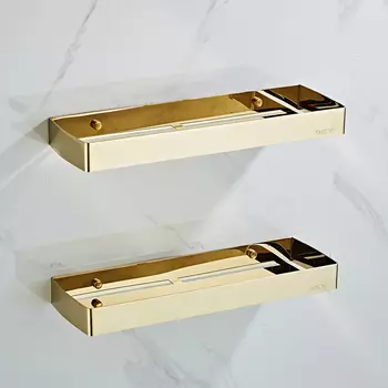 Угловая полка для ванной Tuqiu черная