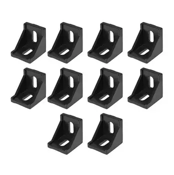 Угловой кронштейн NERISXB для алюминиевого профиля 4040 черный