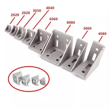 Угловой кронштейн Xyfster для алюминиевого профиля 20/30/40/45/60