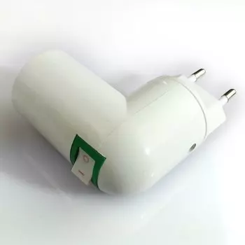 Угловой патрон E27, алюминиевый, белый, 6А, 250В, USBO