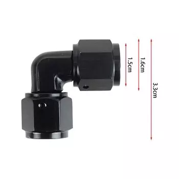 Угловые фитинги для шланга AN4, AN6, AN8, AN10, 90 градусов, с внутренней резьбой на конец шланга, адаптеры для плетеной линии, адаптер для топливной линии