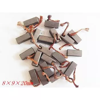 Угольная щетка для автомобильного обогревателя, вентилятор, воздуходувка, угольные щетки для двигателя автомобиля (8*9*20 мм)