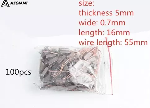 Угольная щетка генератора Honda Toyota Denso (5x0,7x16 мм)