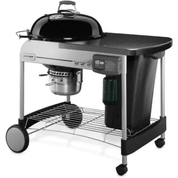Угольный гриль Performer Deluxe, 22 дюйма, система зажигания газа Touch-N-Go, черный