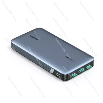 UGREEN 145 Вт Power Bank 25000 мАч Портативное зарядное устройство USB C 3-портовый аккумулятор PD3.0 Цифровой дисплей 65 Вт Быстрая зарядка